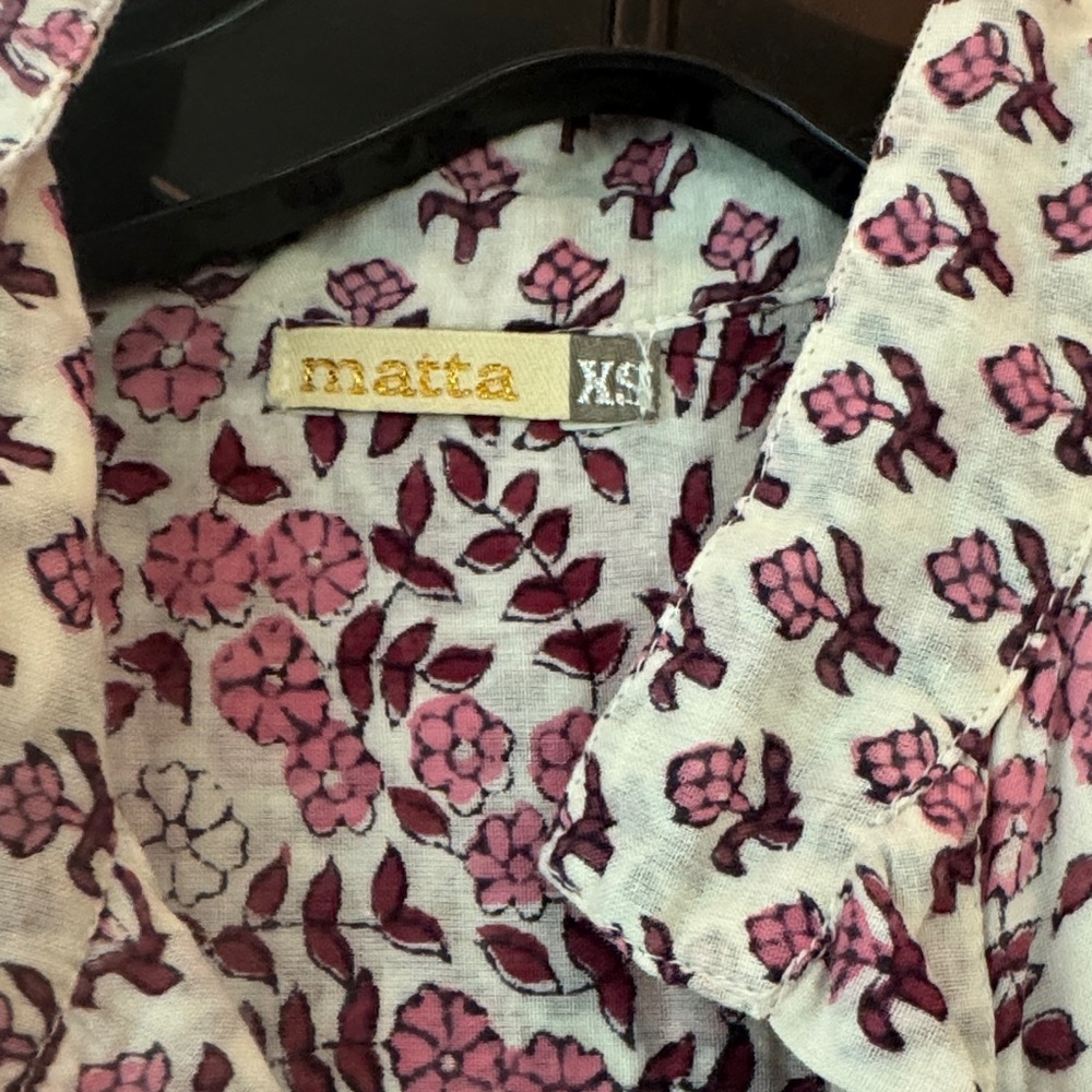 Matta Pink and White Floral Maxi Dress - Picture 2 of 3